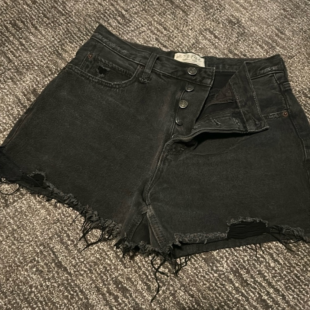 We the Free size 29 high waist shorts black